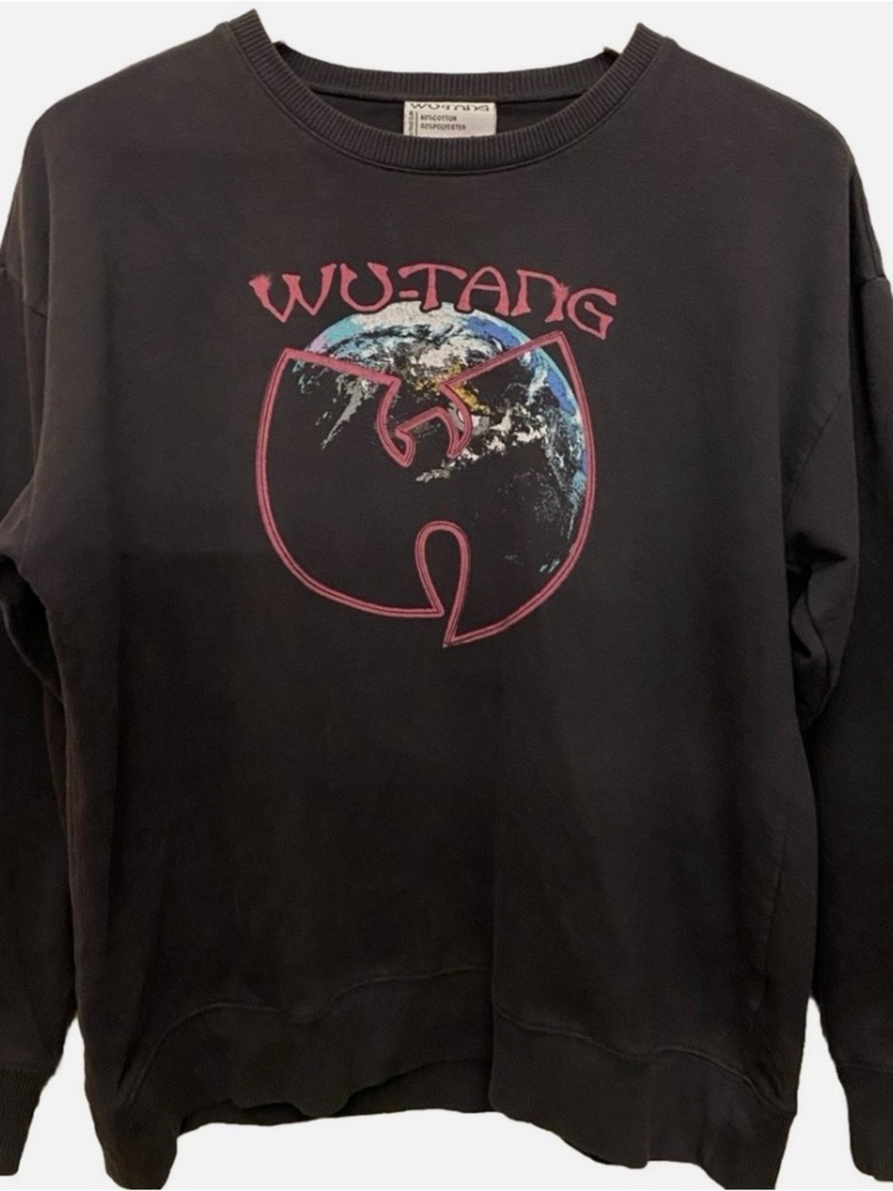 Wu-Tang Clan Earth Logo Pullover Sweatshirt Rap Hip Hop m
